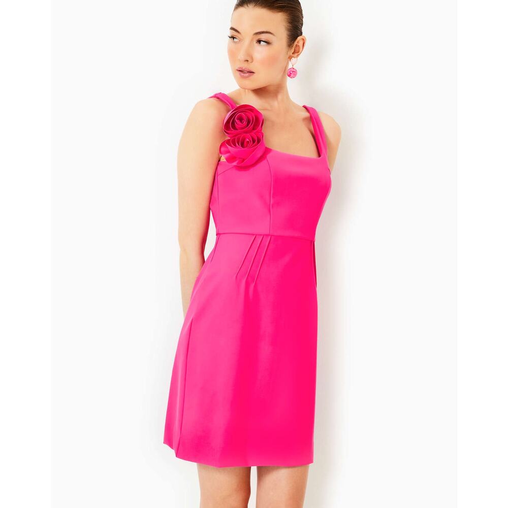 Lilly Pulitzer Jade mini dress Passion Fruit Pink Size 10 - Picture 2 of 6